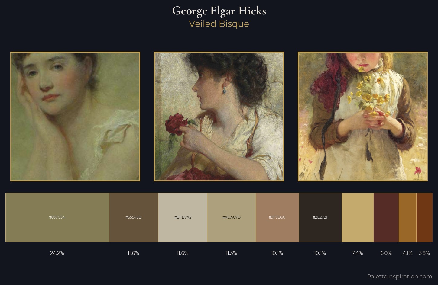 George Elgar Hicks Palette 3 — Veiled Bisque
