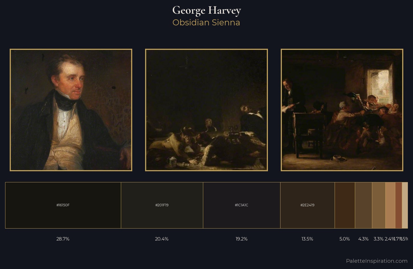 George Harvey Palette 8 — Obsidian Sienna
