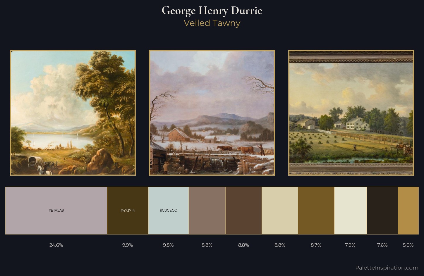 George Henry Durrie Palette 2 — Veiled Tawny