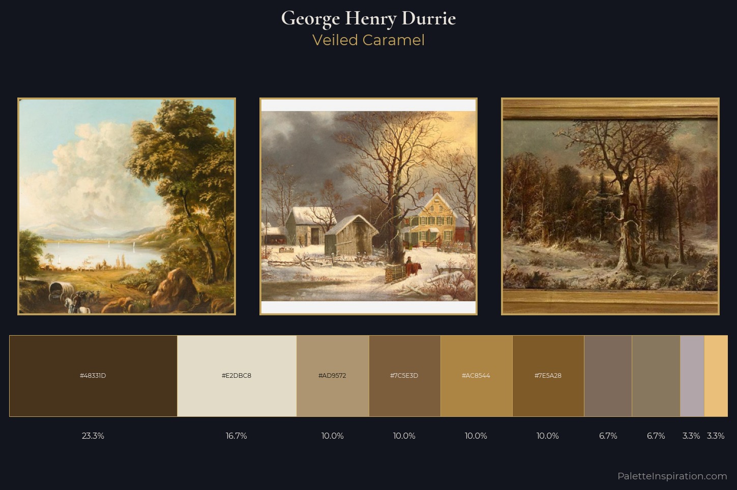 George Henry Durrie Master Palette