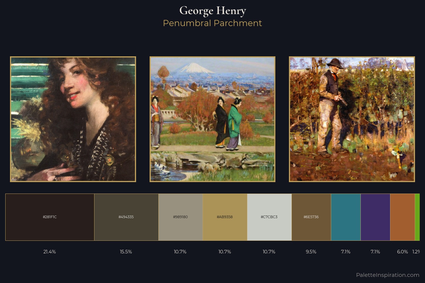 George Henry Master Palette — Penumbral Parchment