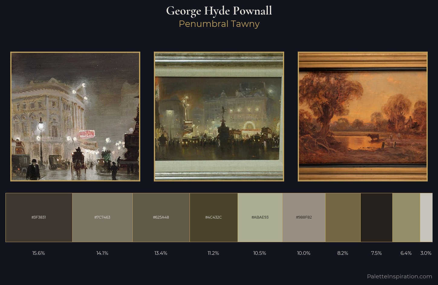 George Hyde Pownall Palette 2 — Penumbral Tawny
