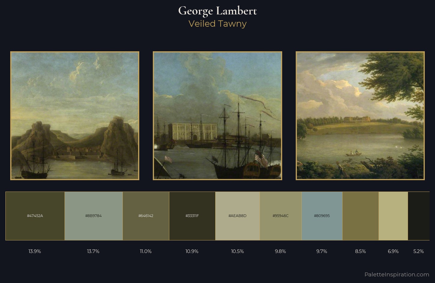 George Lambert Palette 5 — Veiled Tawny