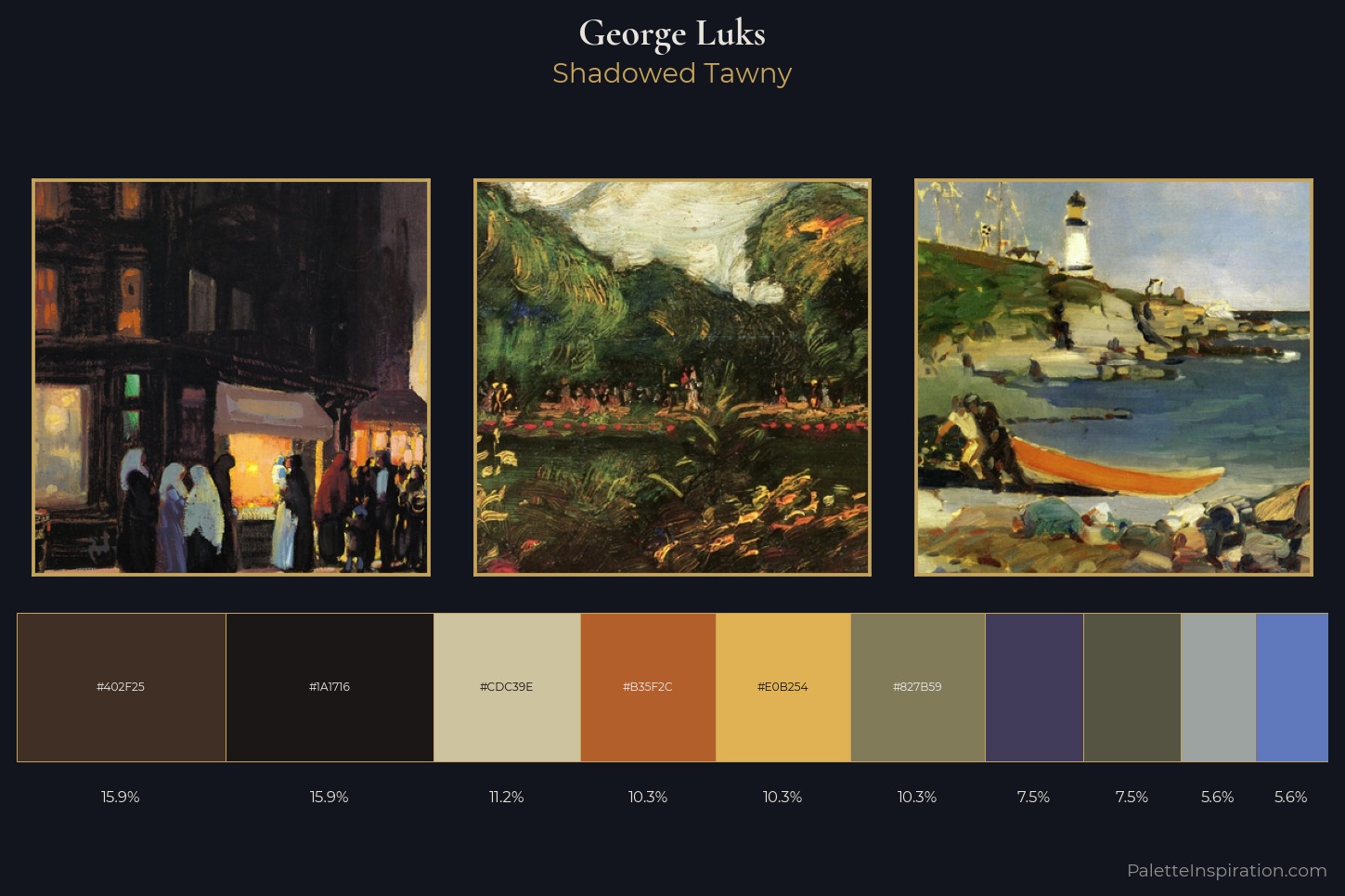 George Luks Master Palette — Shadowed Tawny