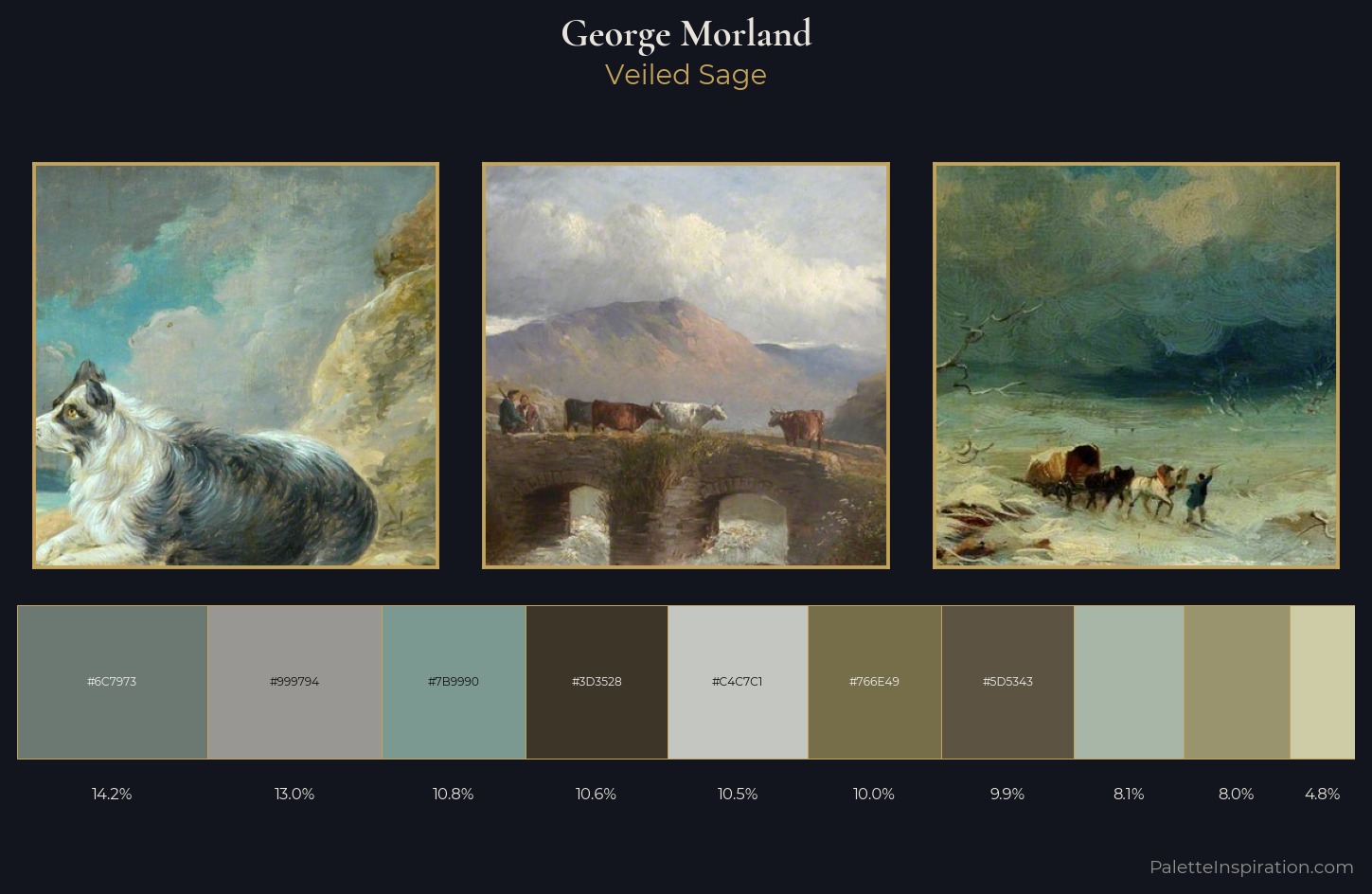 George Morland Palette 1 — Veiled Sage