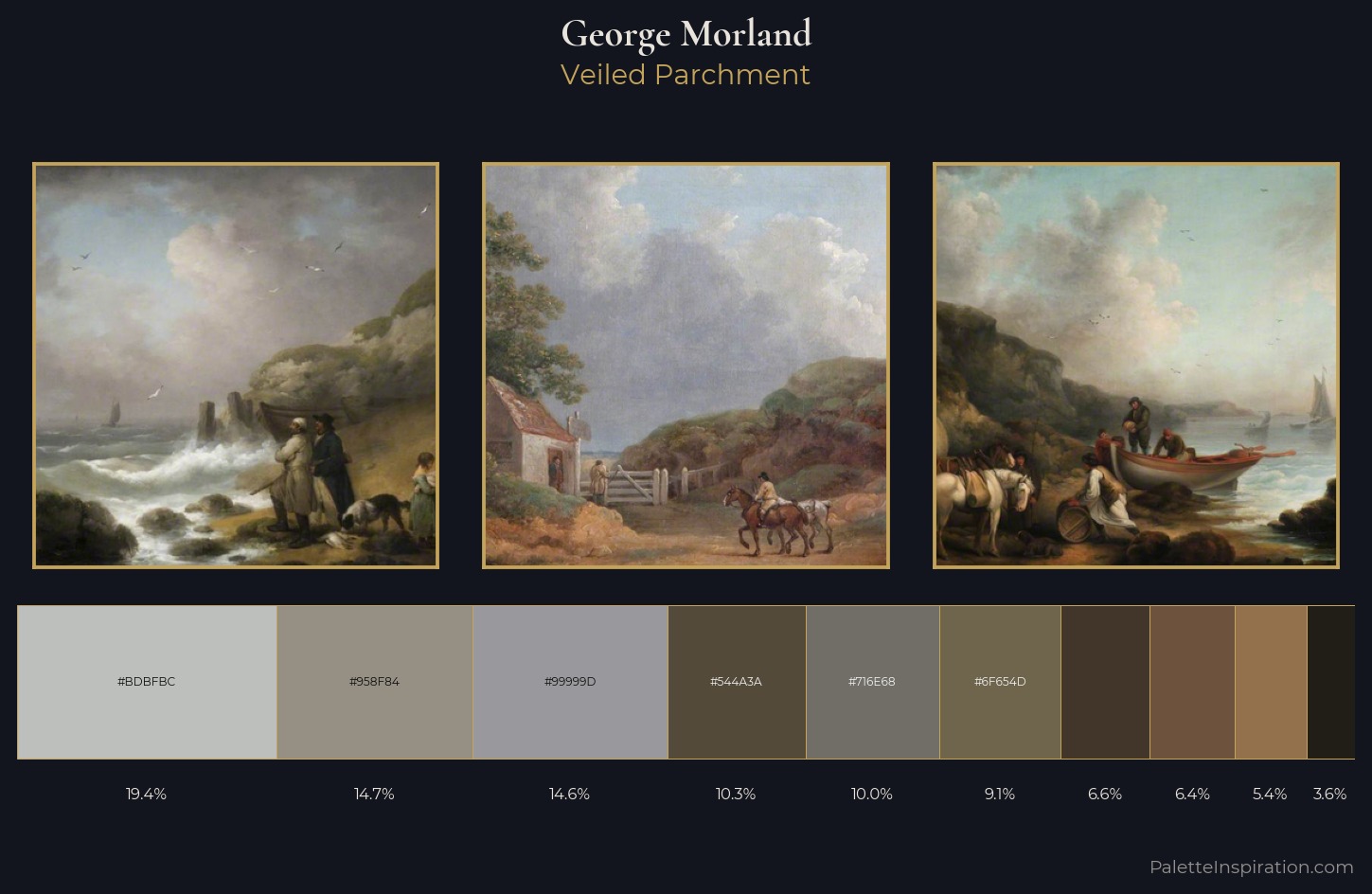George Morland Palette 8 — Veiled Parchment