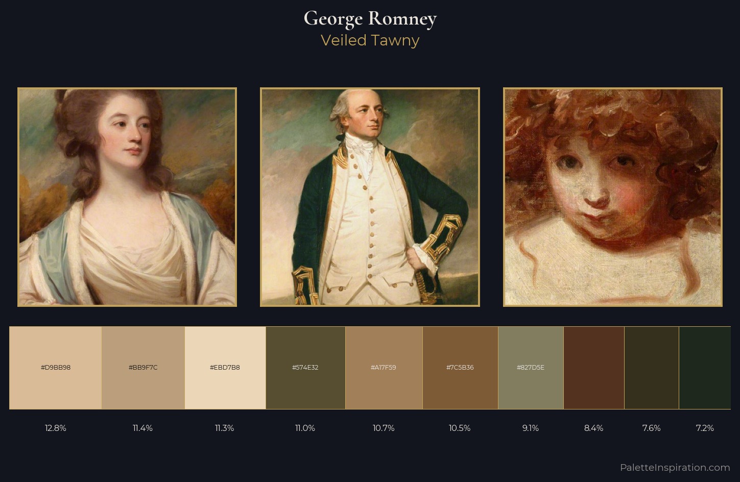George Romney Palette 4 — Veiled Tawny