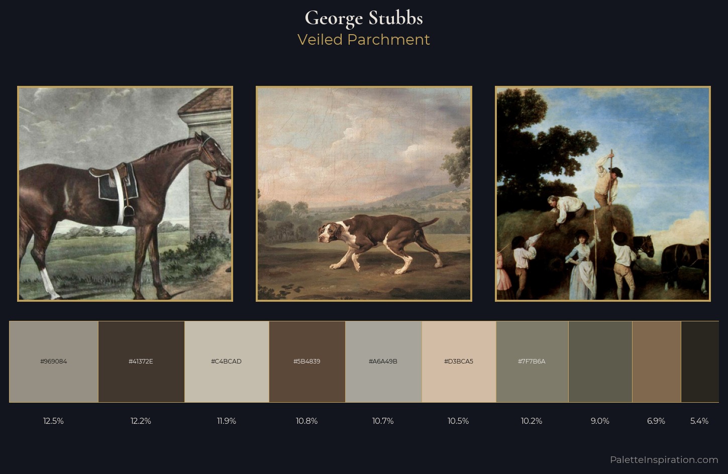 George Stubbs Palette 3 — Veiled Parchment