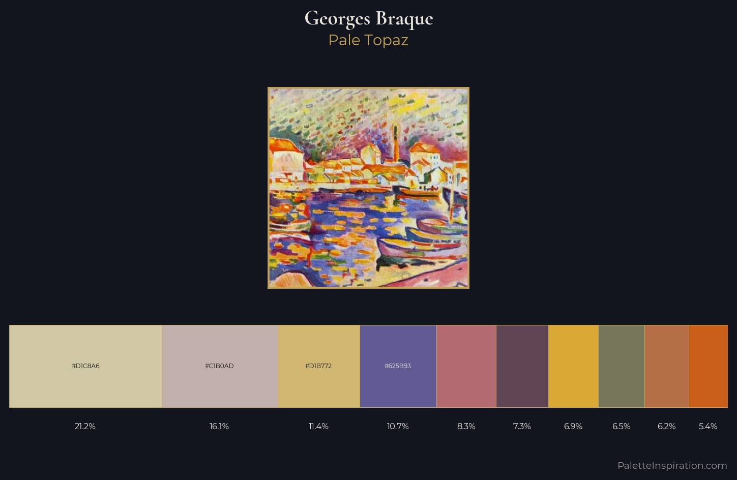 Georges Braque Palette 2 — Pale Topaz