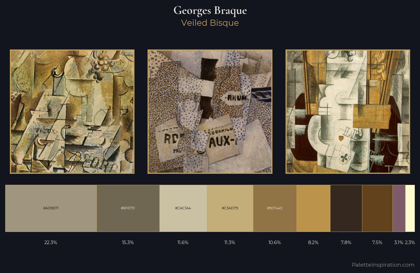 Georges Braque Palette 4 — Veiled Bisque
