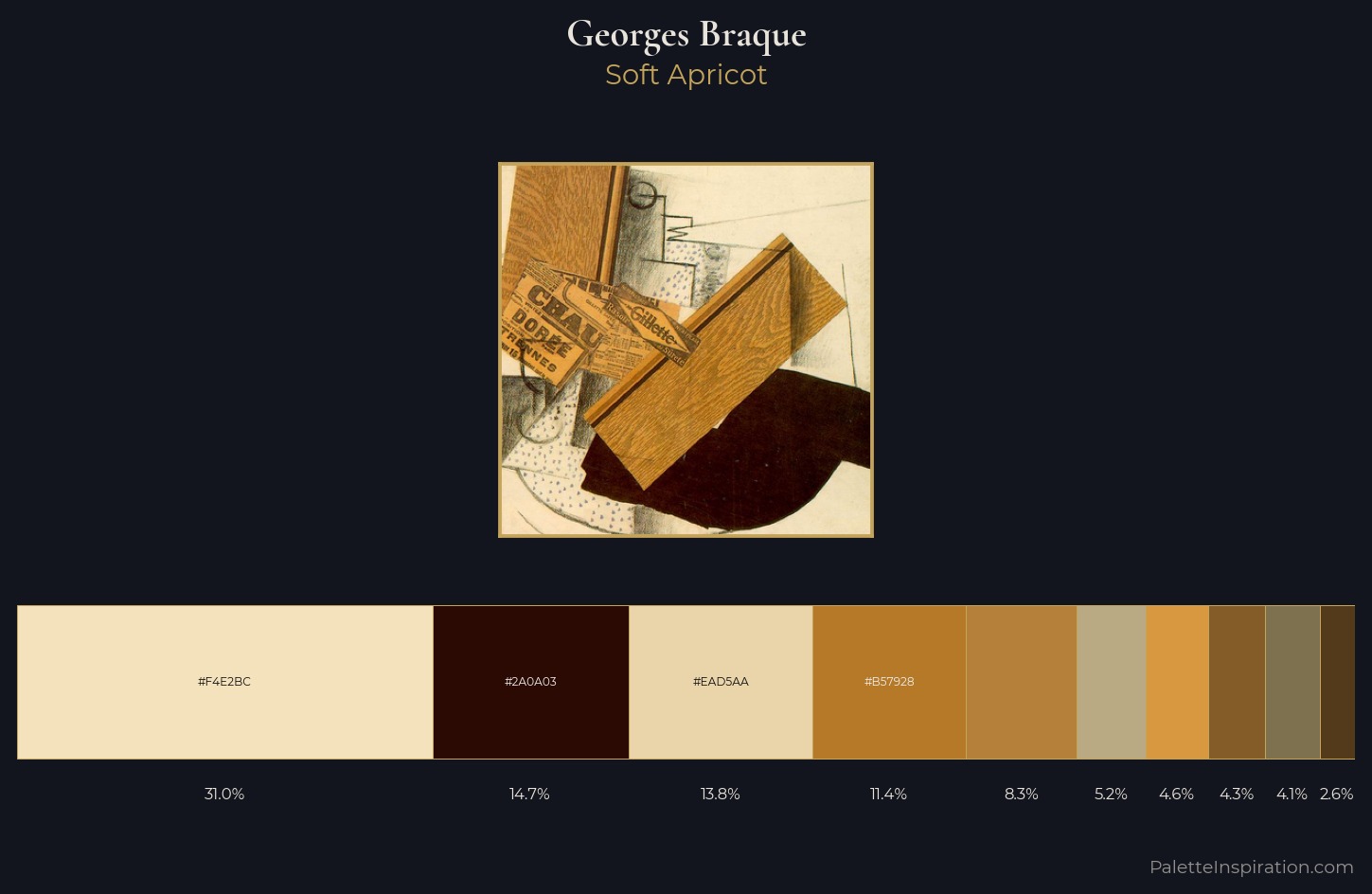 Georges Braque Palette 5 — Soft Apricot