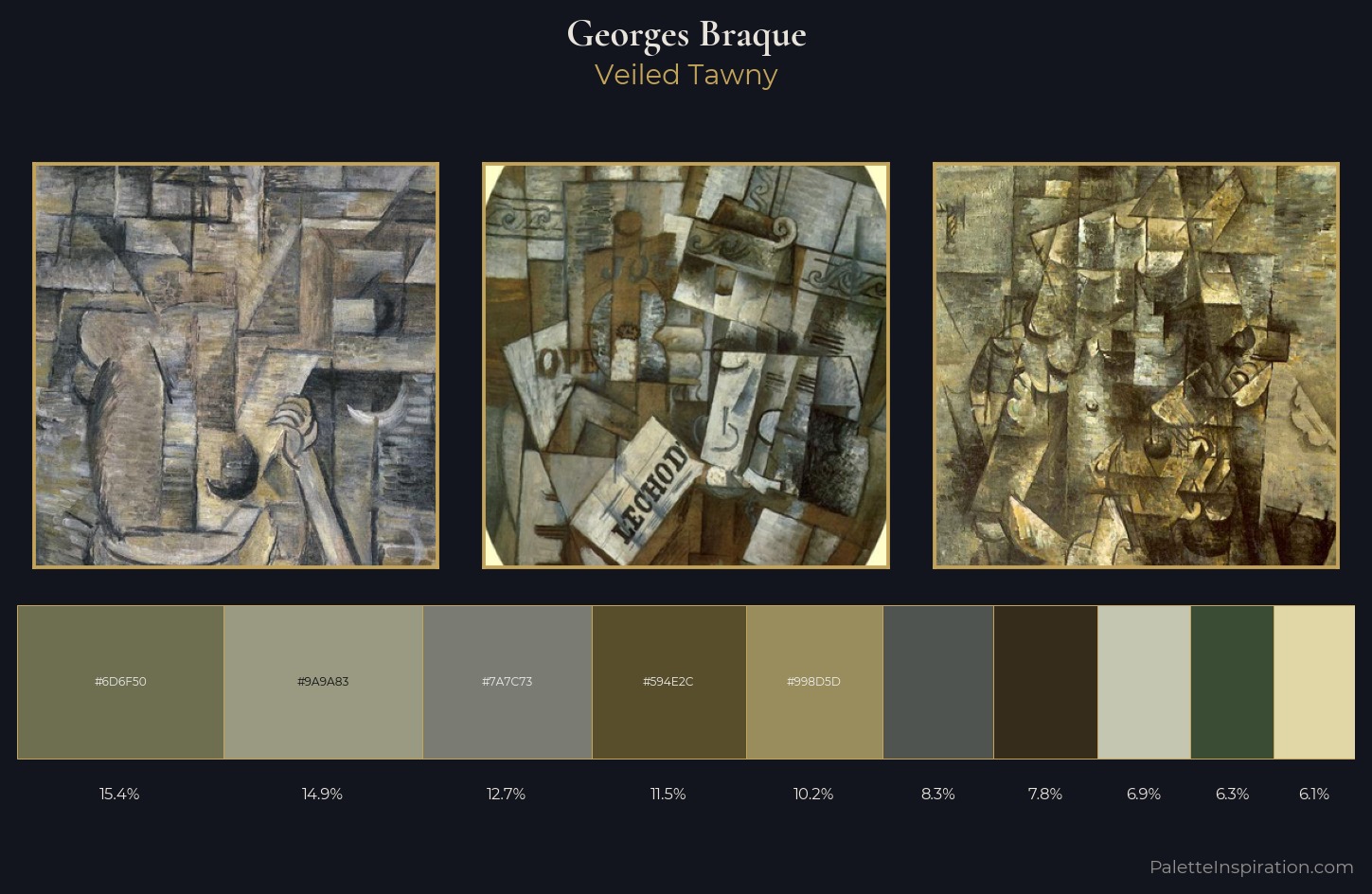 Georges Braque Palette 9 — Veiled Tawny