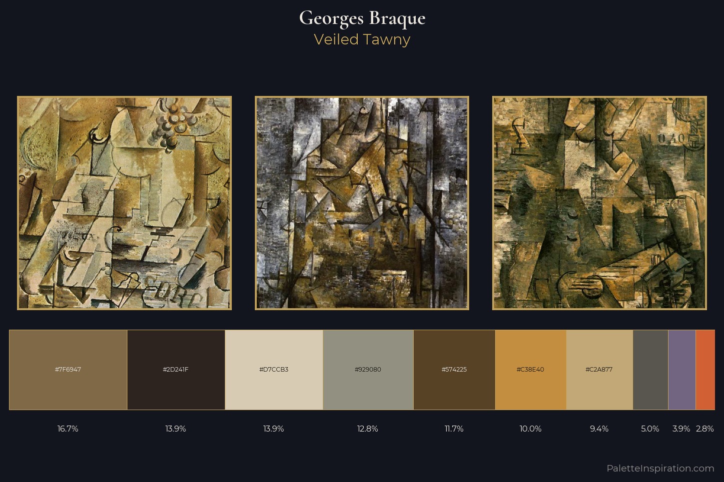 Georges Braque Master Palette — Veiled Tawny