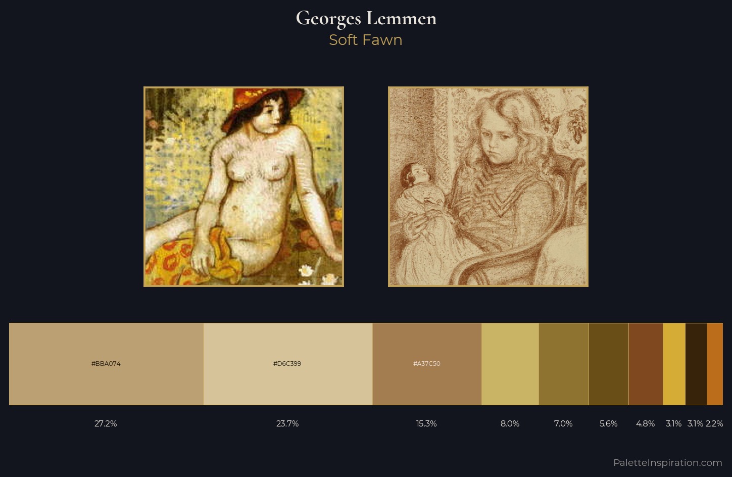 Georges Lemmen Palette 1 — Soft Fawn