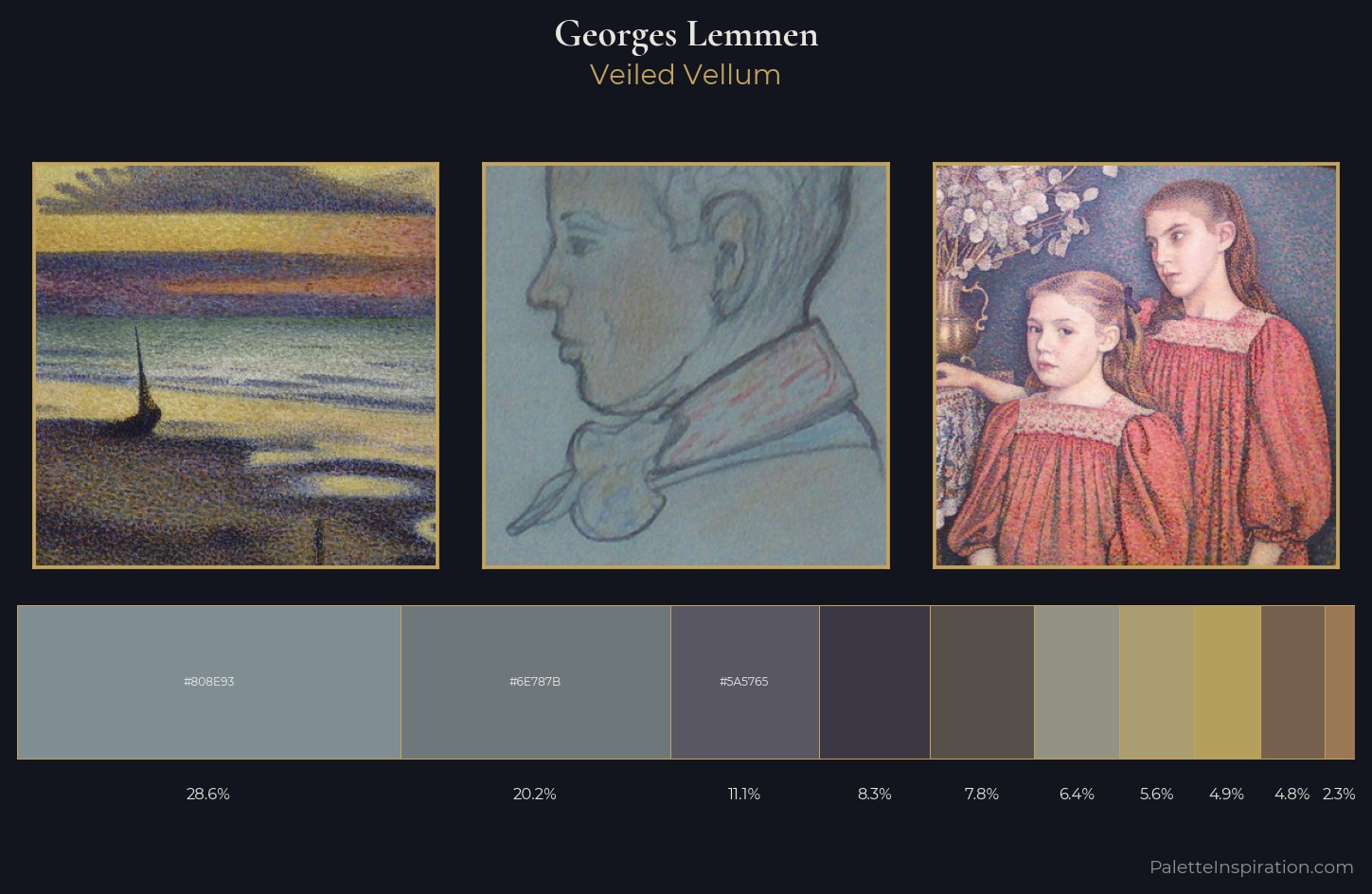 Georges Lemmen Palette 4 — Veiled Vellum