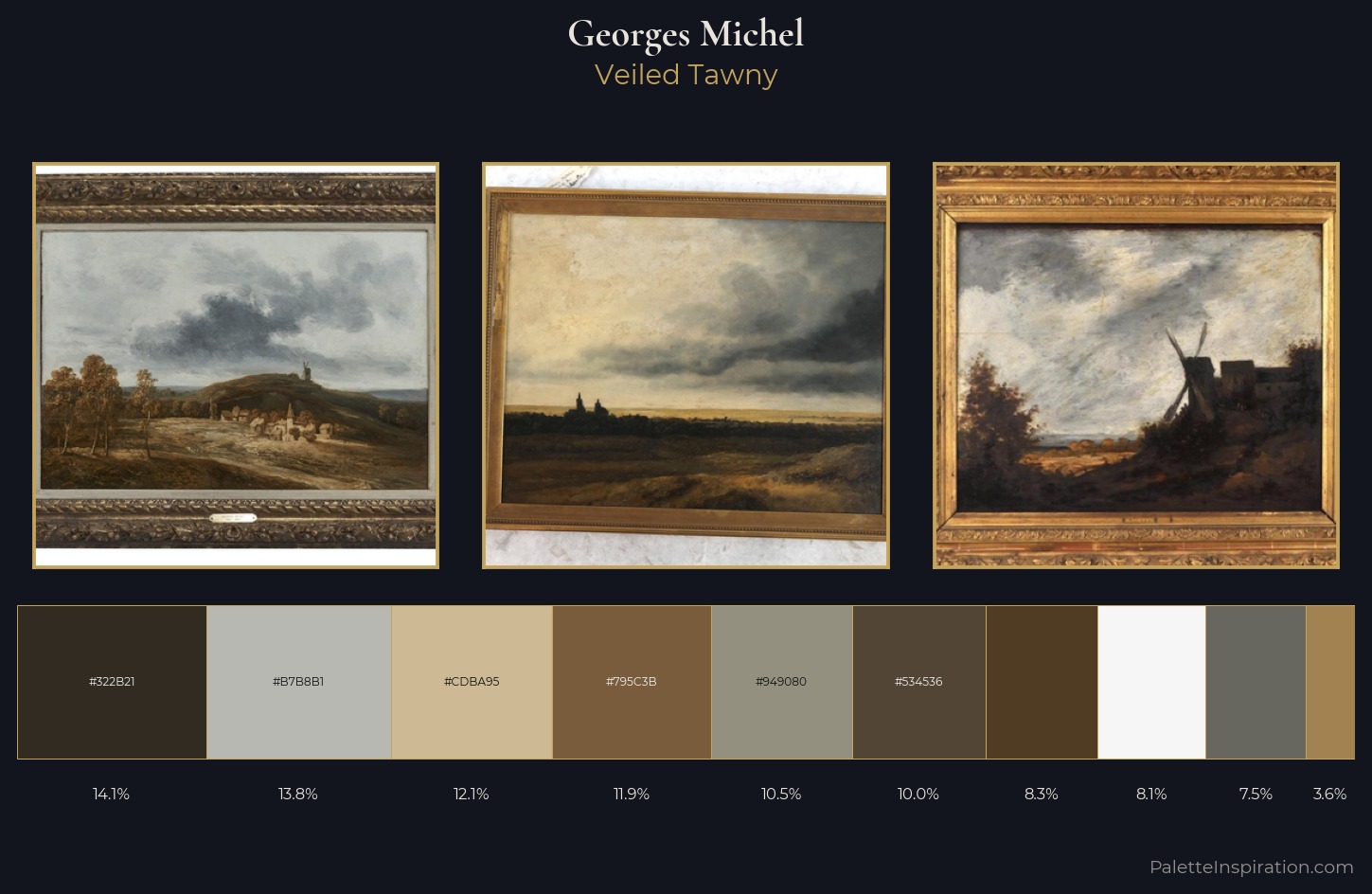 Georges Michel Palette 2 — Veiled Tawny