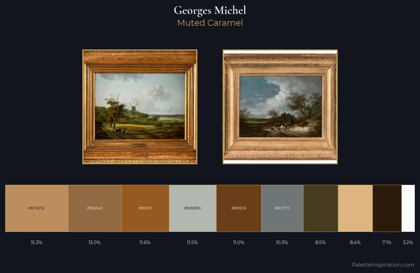 Georges Michel Palette 3 — Muted Caramel