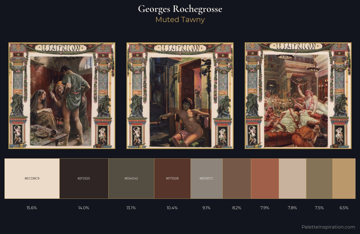 Georges Rochegrosse Palette 2 — Muted Tawny