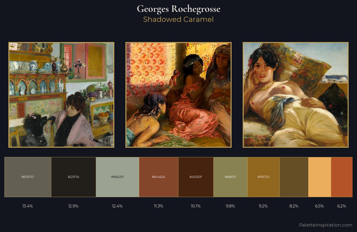 Georges Rochegrosse Palette 5 — Shadowed Caramel