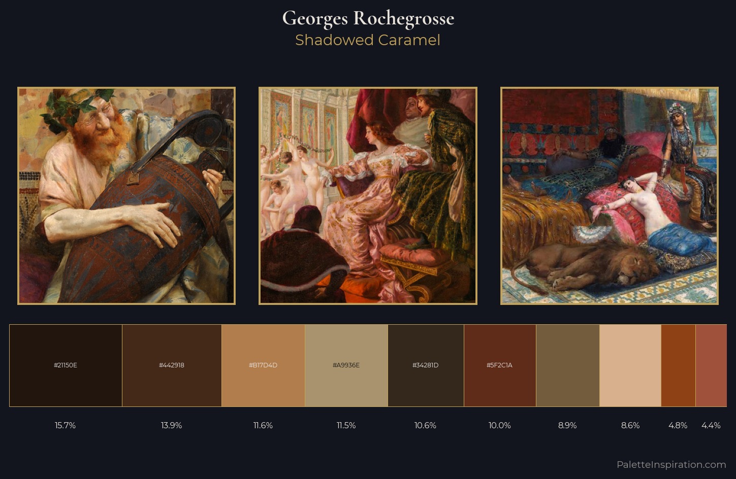 Georges Rochegrosse Palette 6 — Shadowed Caramel