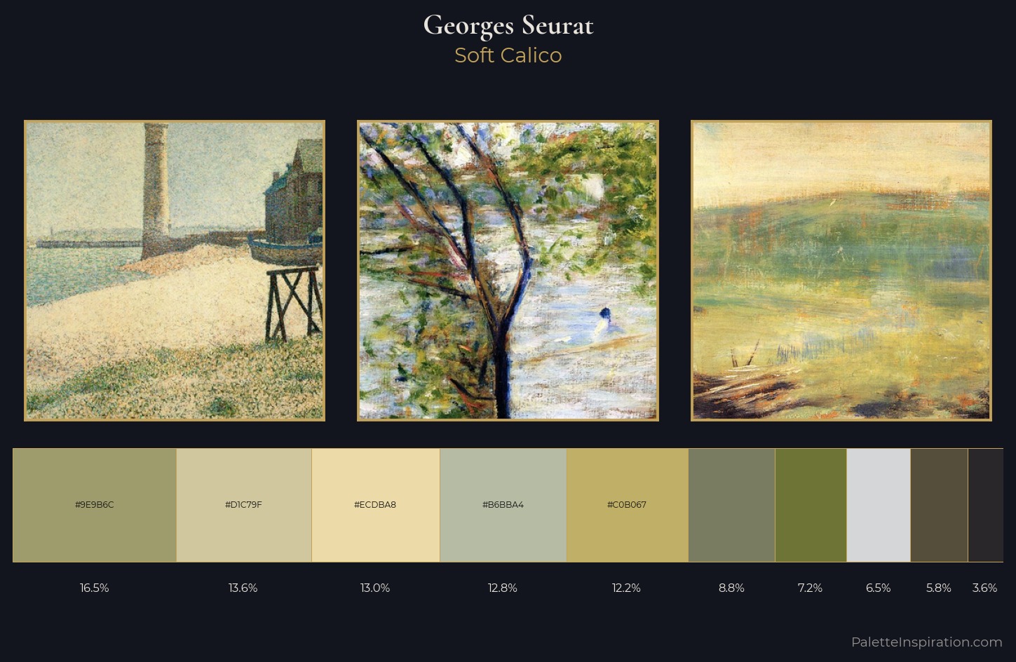 Georges Seurat Palette 3 — Soft Calico