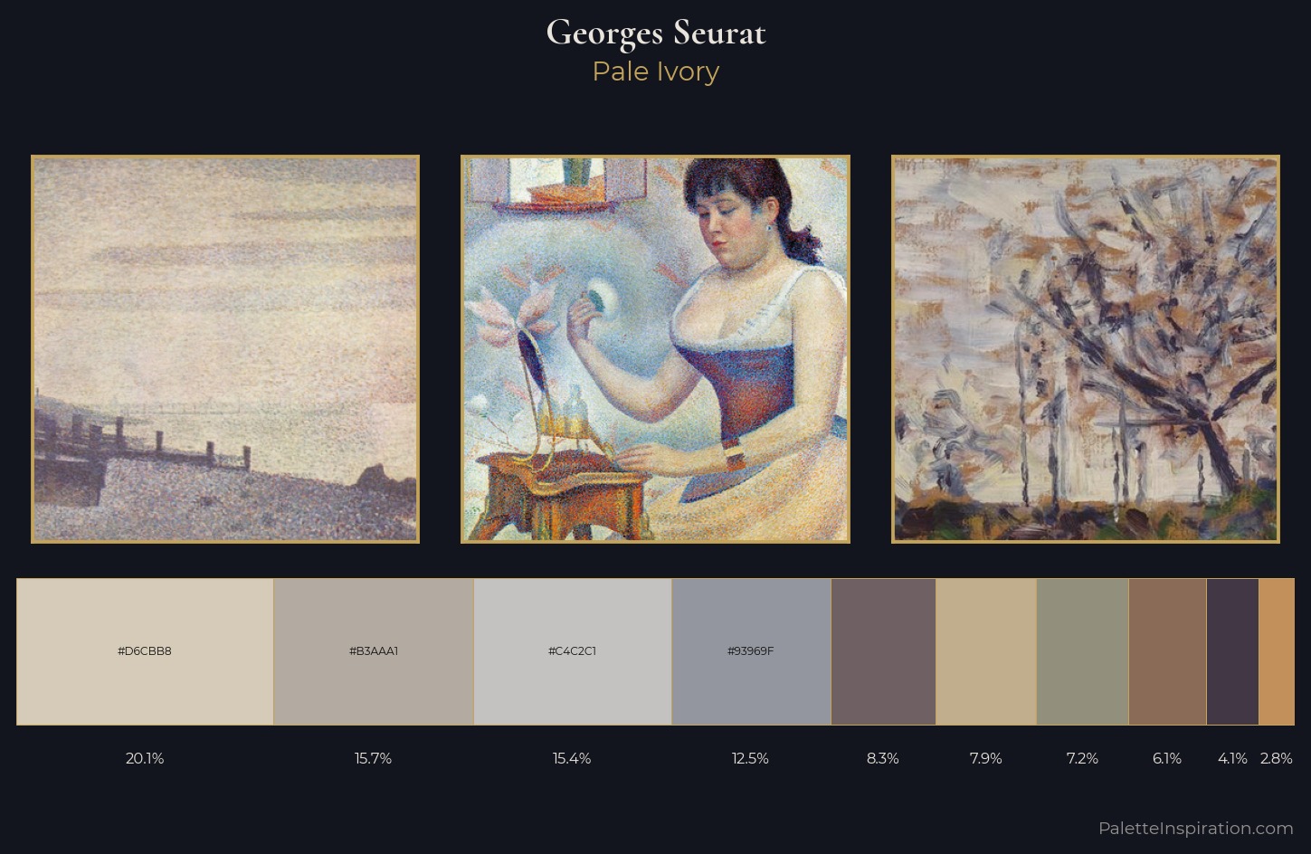 Georges Seurat Palette 4 — Pale Ivory