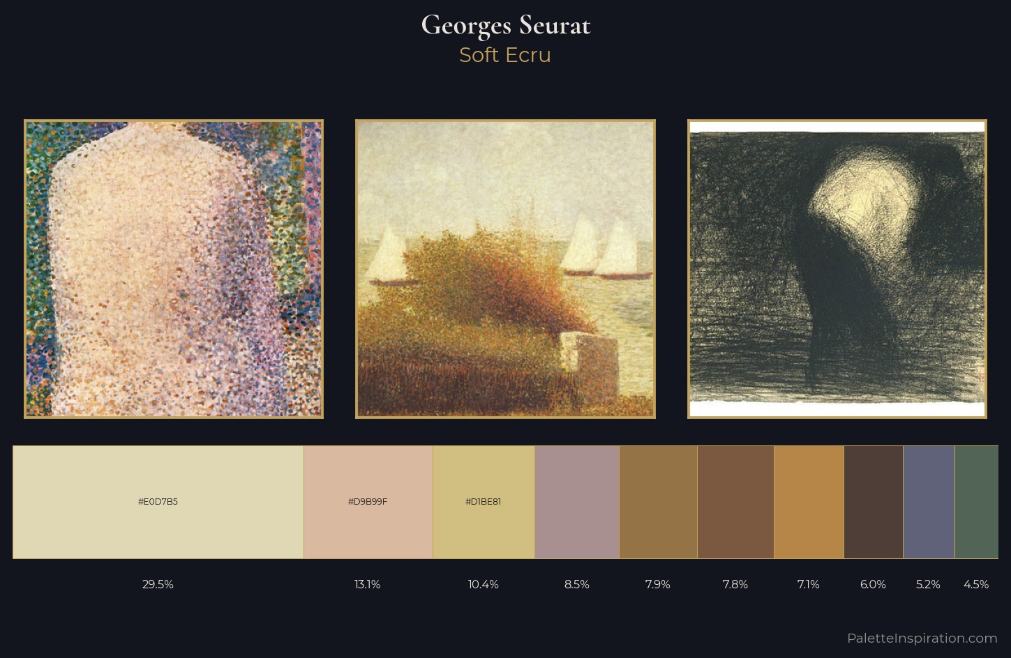 Georges Seurat Palette 5 — Soft Ecru