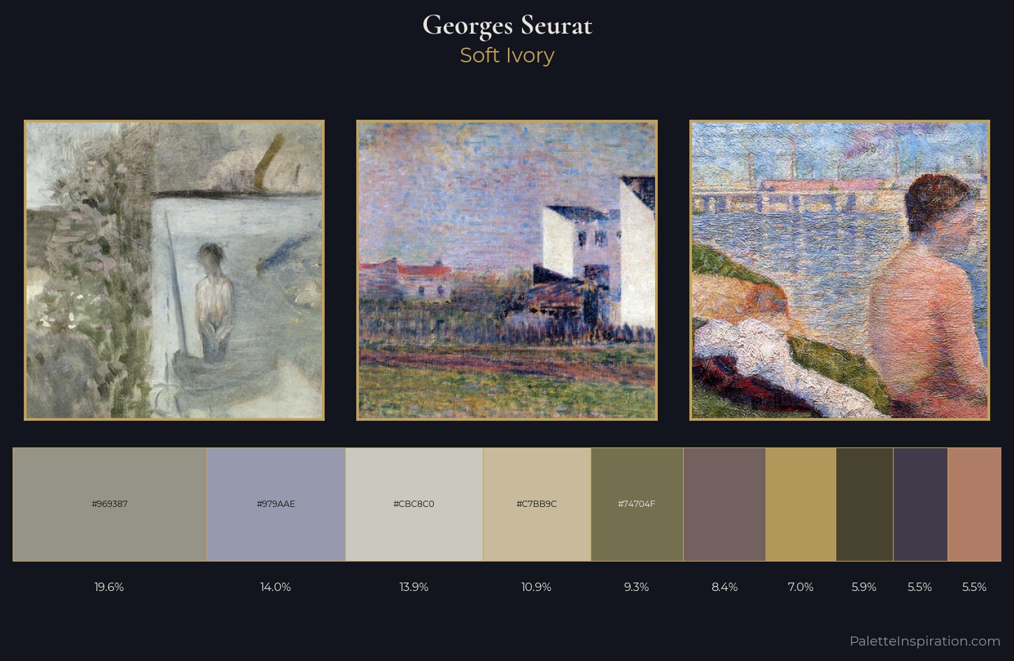 Georges Seurat Palette 6 — Soft Ivory