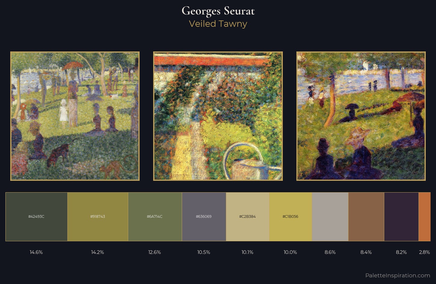 Georges Seurat Palette 9 — Veiled Tawny