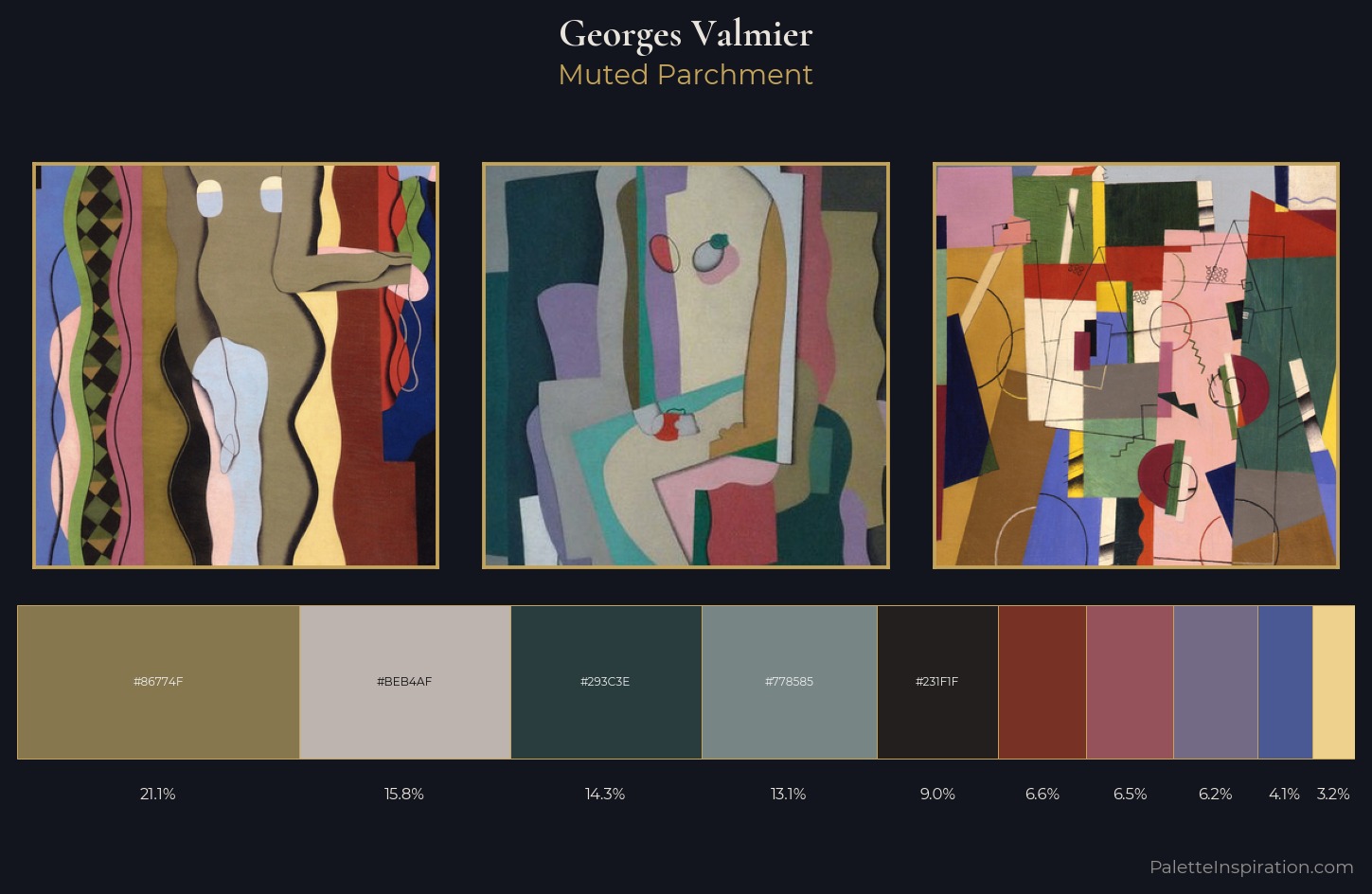 Georges Valmier Palette 8 — Muted Parchment