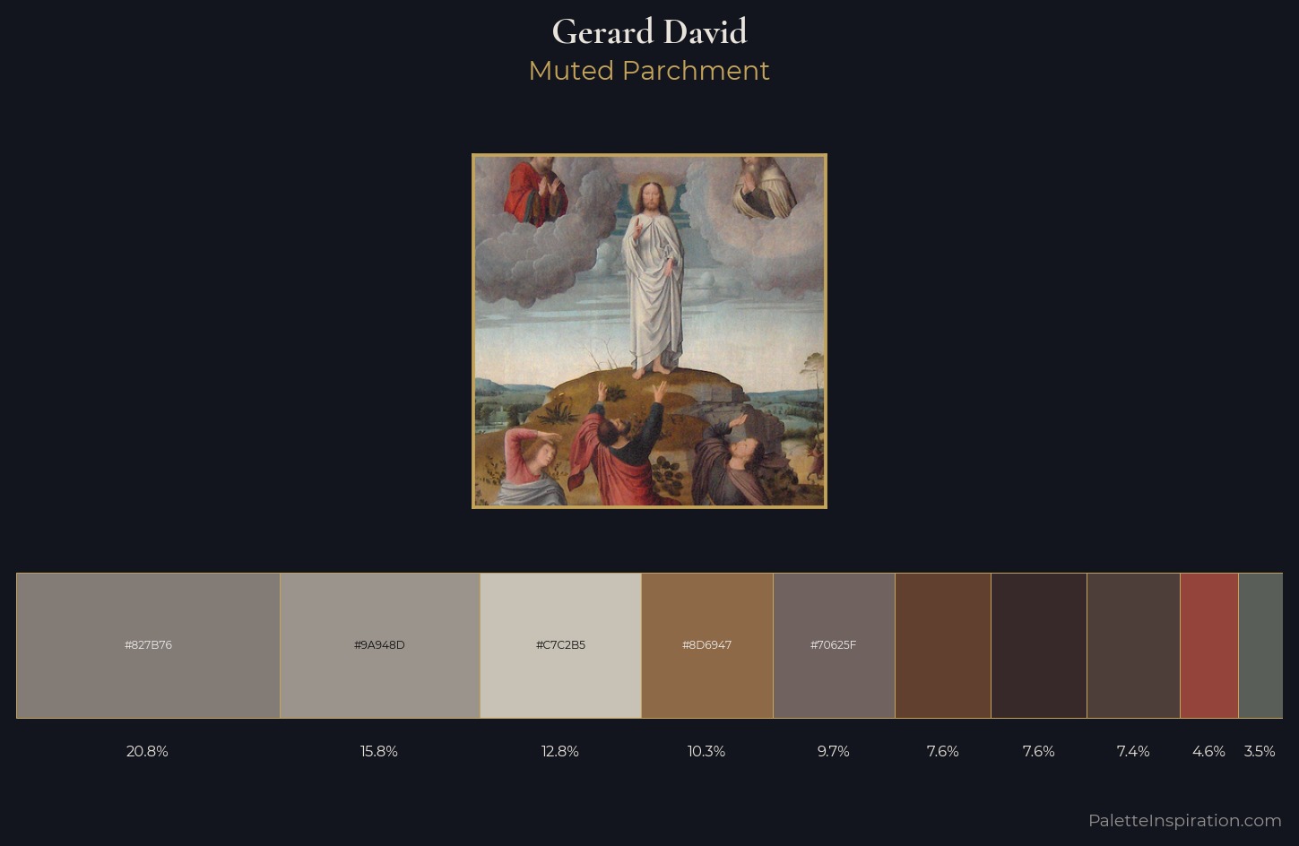 Gerard David Palette 4 — Muted Parchment