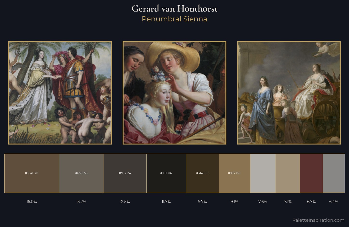 Gerard van Honthorst Palette 9 — Penumbral Sienna