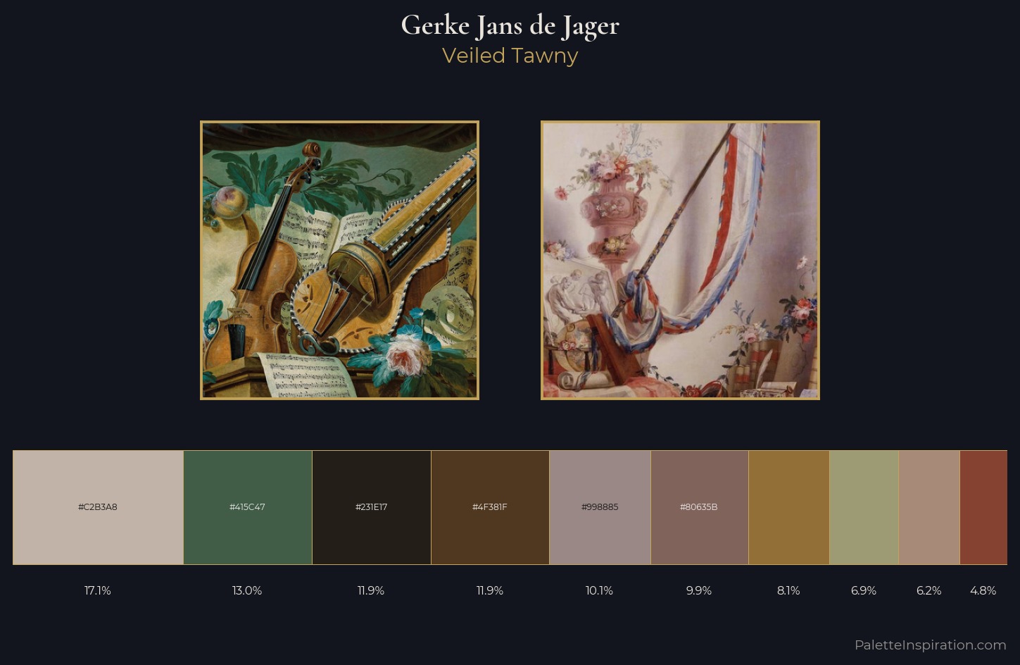 Gerke Jans de Jager Palette 1 — Veiled Tawny