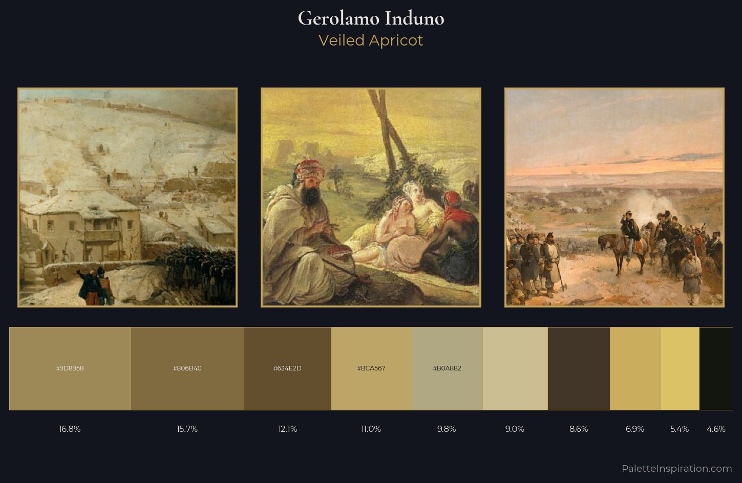 Gerolamo Induno Palette 2 — Veiled Apricot