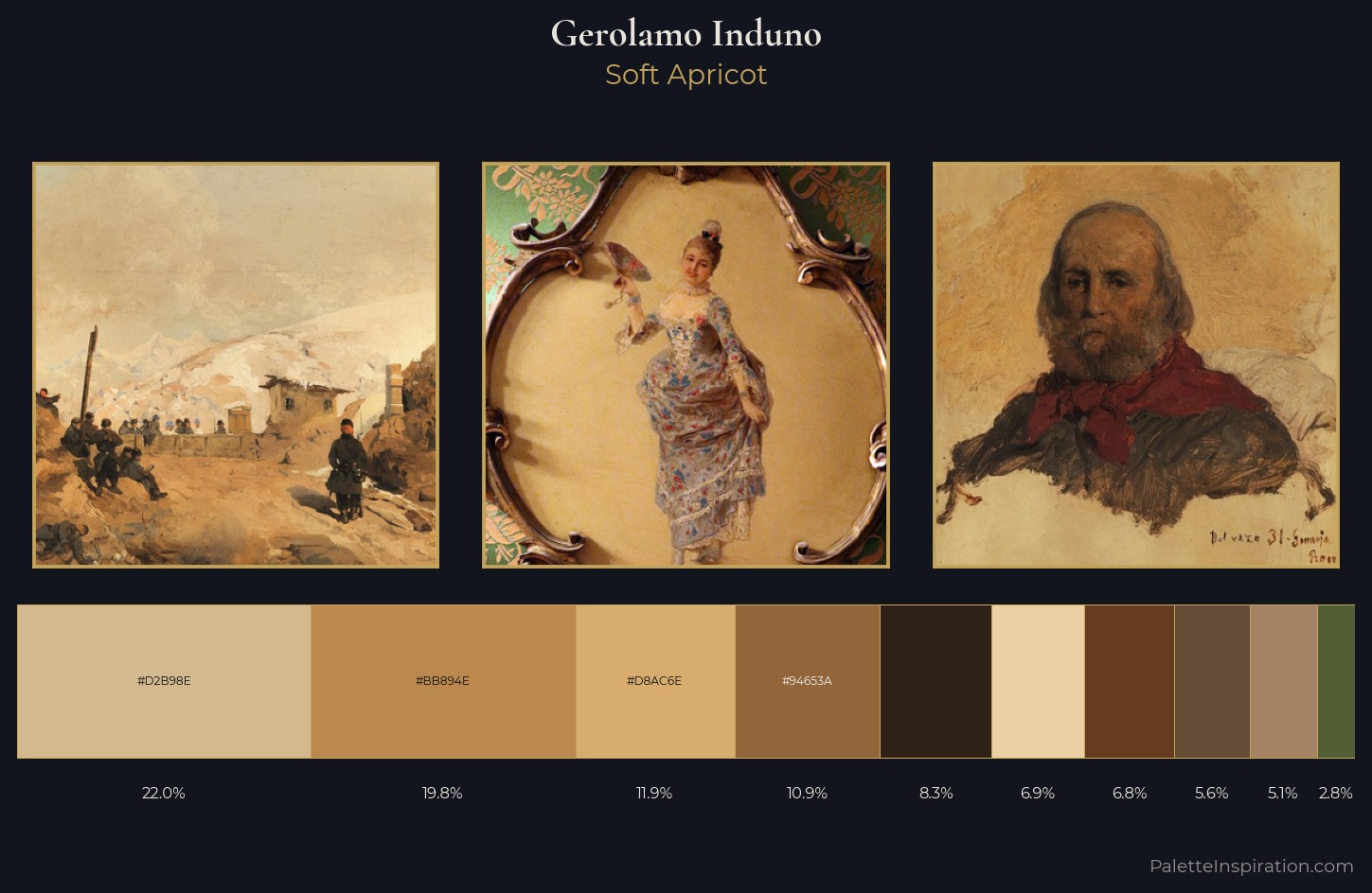 Gerolamo Induno Palette 3 — Soft Apricot