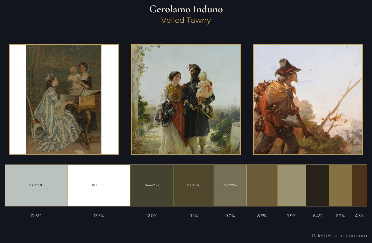 Gerolamo Induno Palette 5 — Veiled Tawny