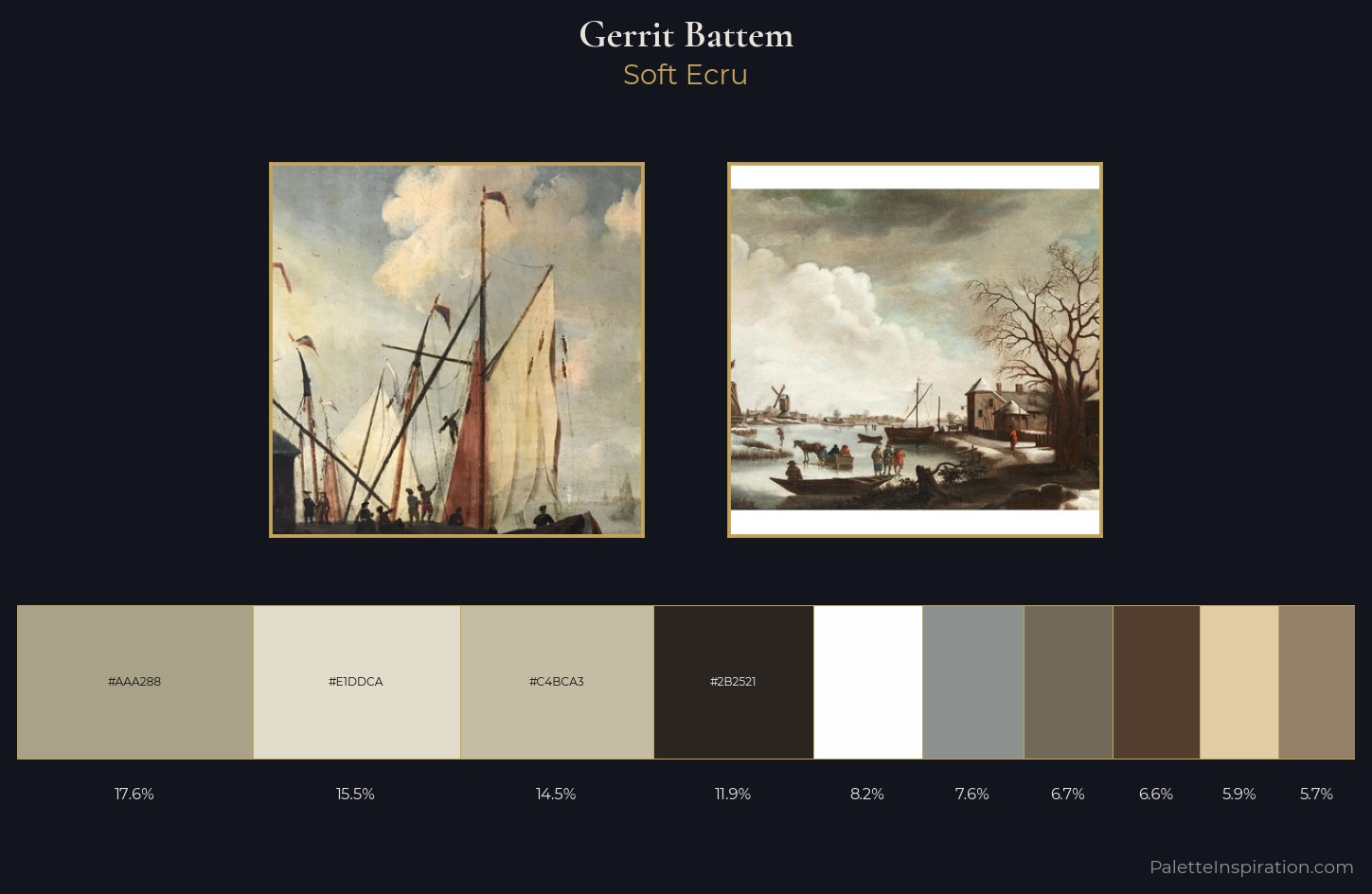 Gerrit Battem Palette 1 — Soft Ecru