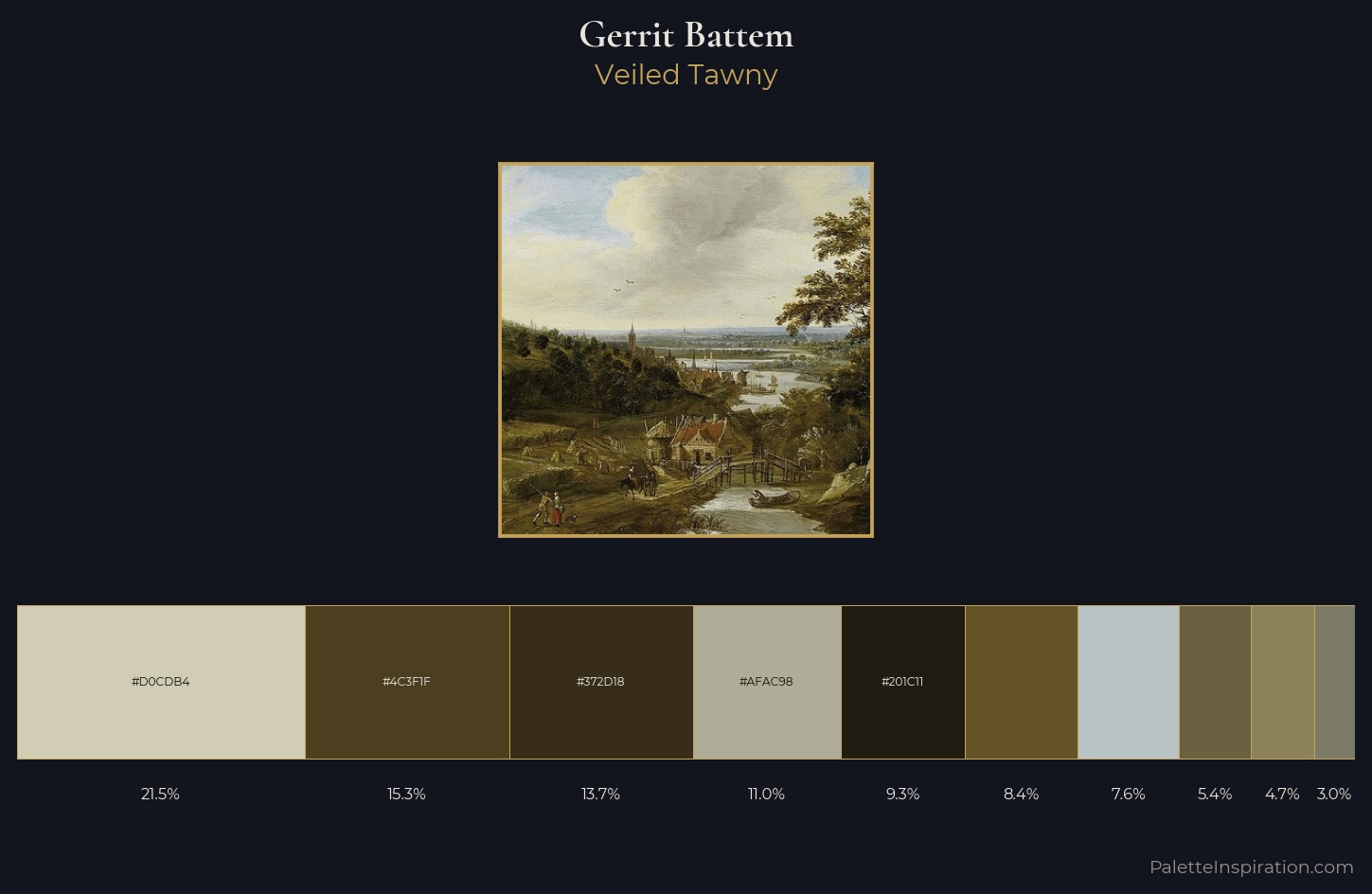 Gerrit Battem Palette 2 — Veiled Tawny