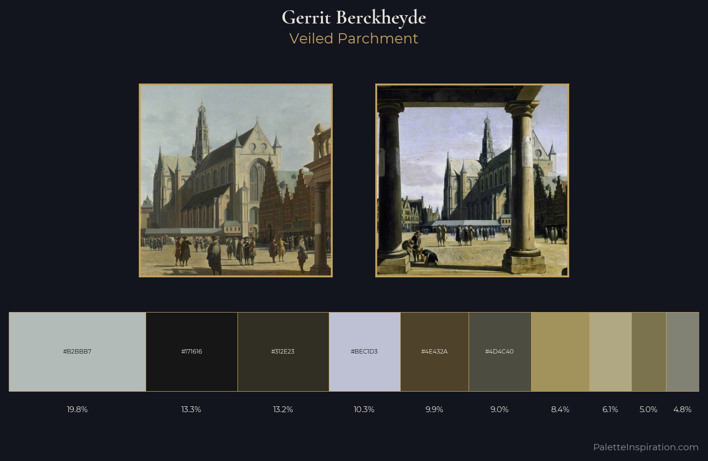 Gerrit Berckheyde Palette 4 — Veiled Parchment