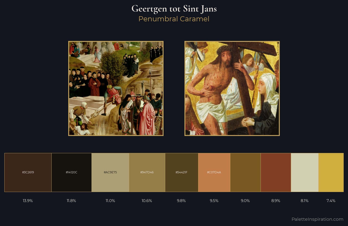 Geertgen tot Sint Jans Palette 1 — Penumbral Caramel