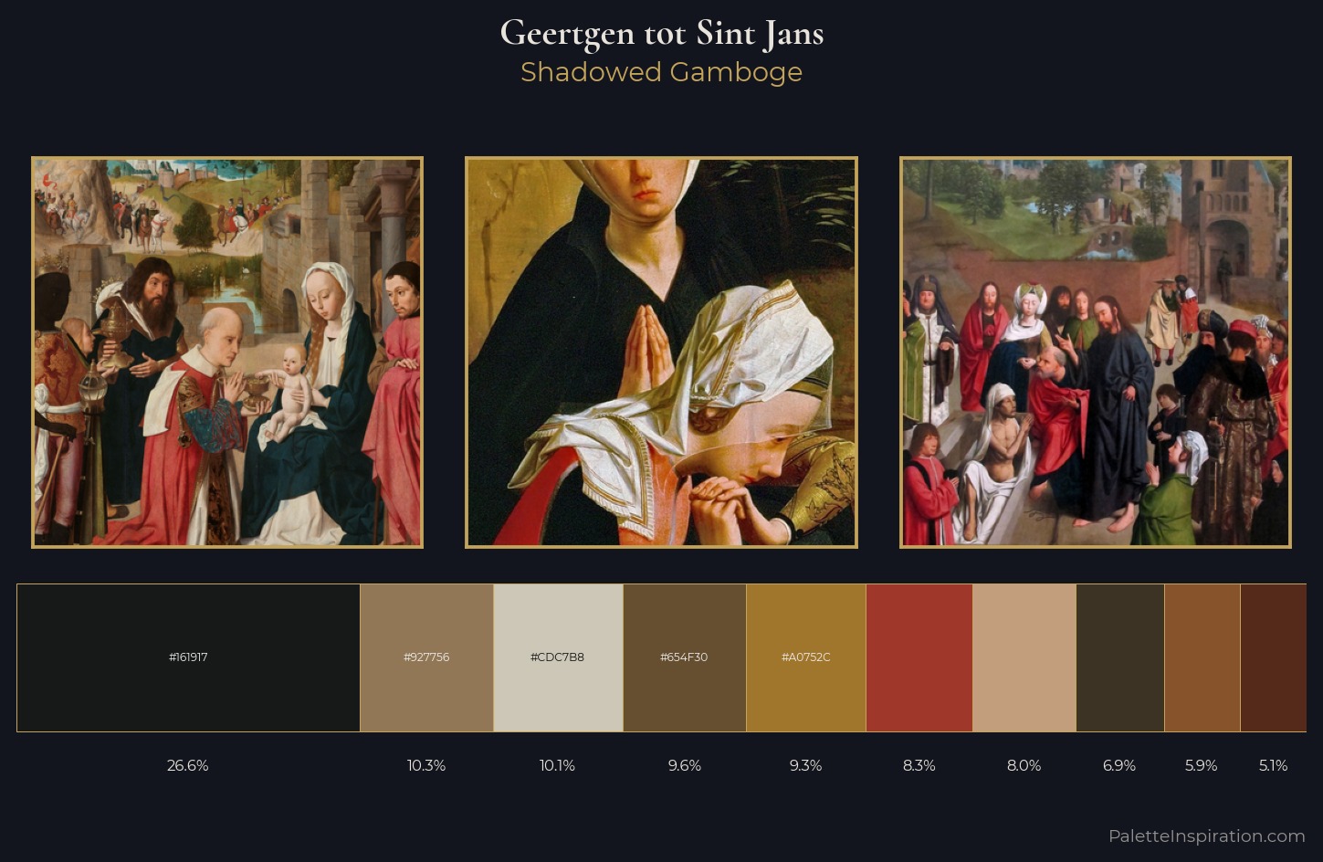 Geertgen tot Sint Jans Palette 2 — Shadowed Gamboge