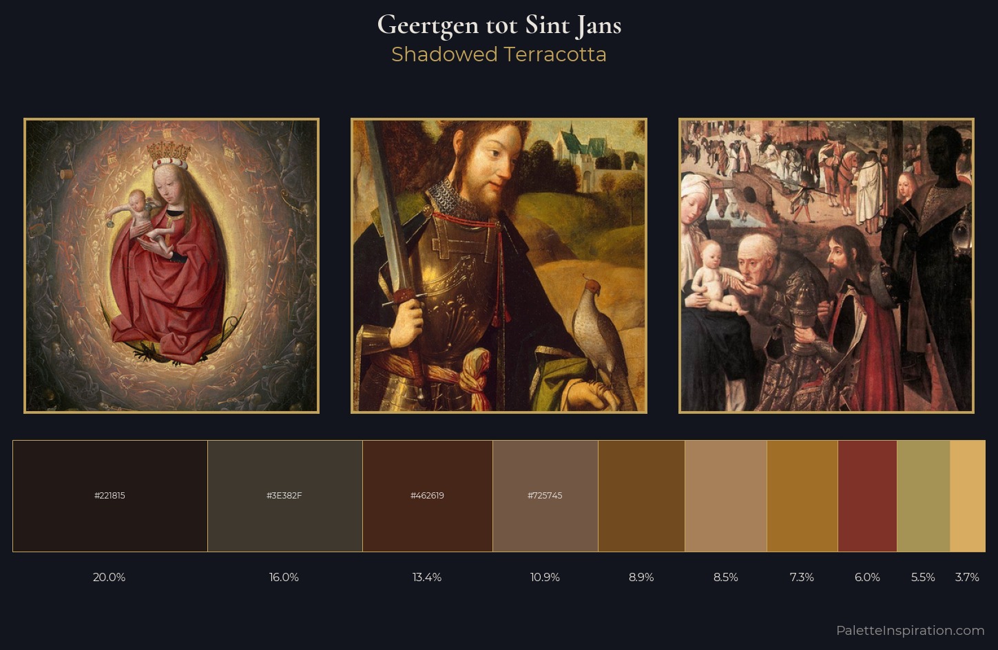 Geertgen tot Sint Jans Palette 3 — Shadowed Terracotta
