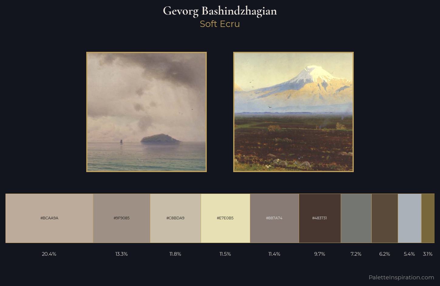 Gevorg Bashindzhagian Palette 1 — Soft Ecru