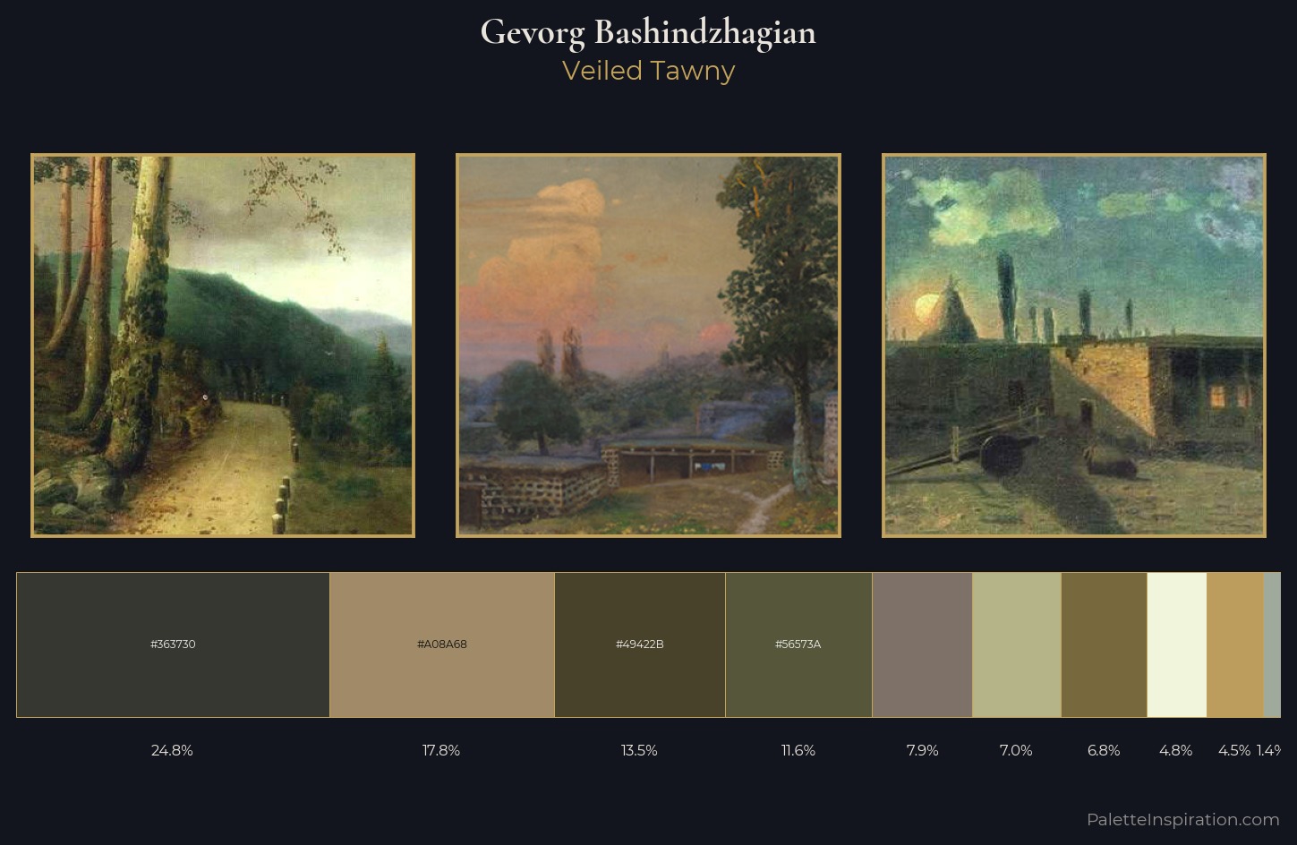 Gevorg Bashindzhagian Palette 2 — Veiled Tawny