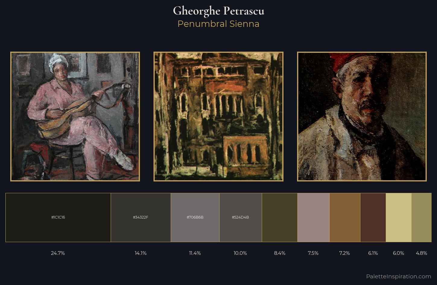 Gheorghe Petrascu Palette 5 — Penumbral Sienna