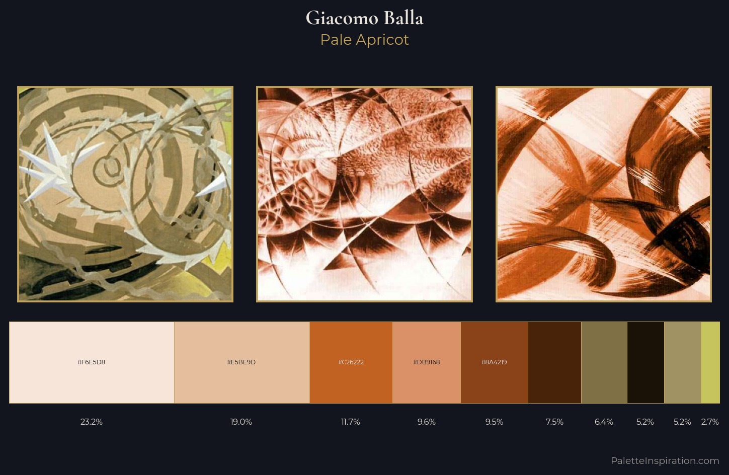 Giacomo Balla Palette 2 — Pale Apricot