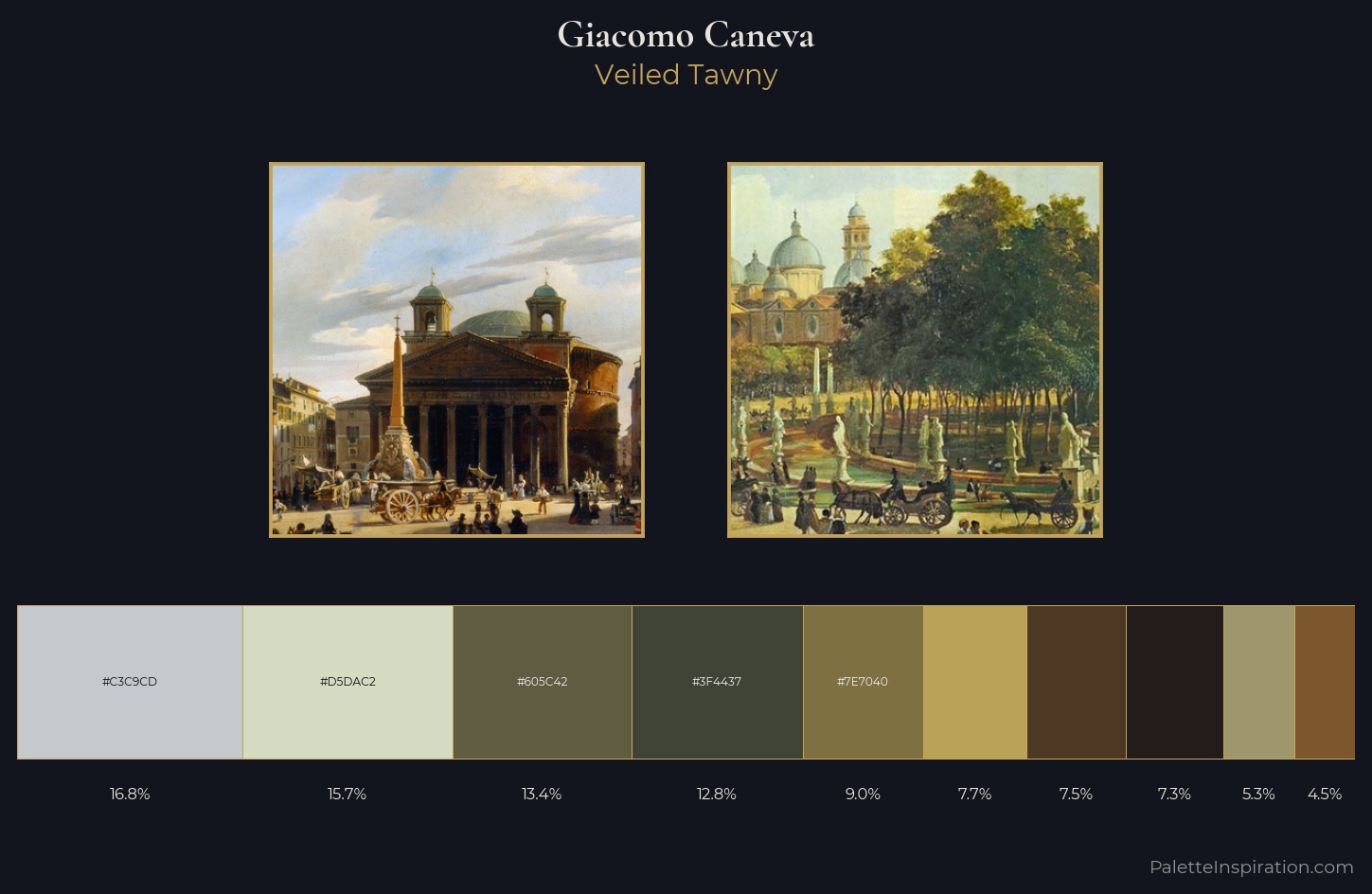 Giacomo Caneva Palette 2 — Veiled Tawny