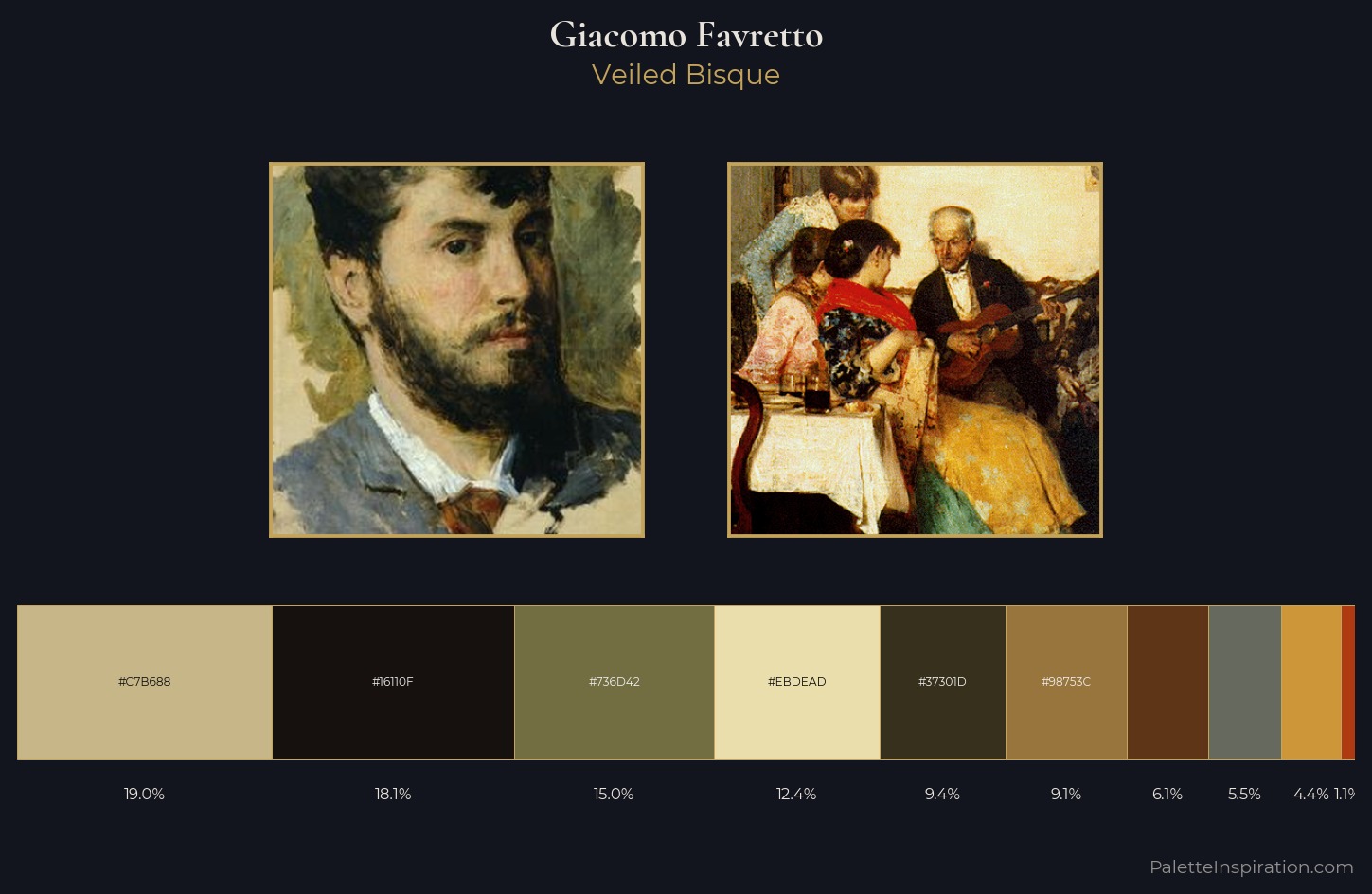 Giacomo Favretto Palette 2 — Veiled Bisque