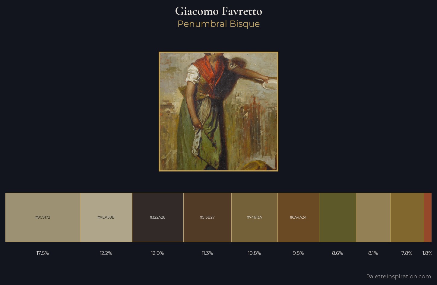 Giacomo Favretto Palette 6 — Penumbral Bisque