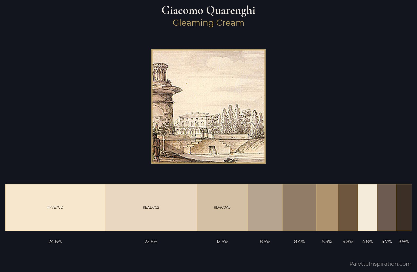 Giacomo Quarenghi Palette 2 — Gleaming Cream